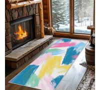 Hallway Runner Modern Abstract, Washable Runner Rug Graffiti 70 x 300, for Kitchen, Entryway, Bedroom Decor, Non Slip Low Pile Indoor Floor Carpet d901