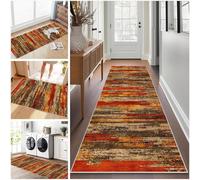 Hallway Runner Non Slip Long Kitchen Carpet Runners 60 x 180 cm Heavy Duty Entrance Mat Hall Runner Narrow Rugs Absorbent Doormat Washable Kitchen Rug Runners for Hallways Kitchen Laundry Room