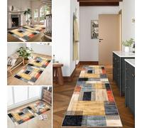 Hallway Runner Non Slip Long Kitchen Carpet Runners Heavy Duty Entrance Mat Hall Runner Narrow Rugs Absorbent Doormat Washable Kitchen Rug Runners for Hallways Kitchen Laundry Room 110 x 280 cm