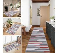 Hallway Runner Non Slip Long Kitchen Carpet Runners Heavy Duty Entrance Mat Hall Runner Narrow Rugs Absorbent Doormat Washable Kitchen Rug Runners for Hallways Kitchen Laundry Room 110 x 280 cm