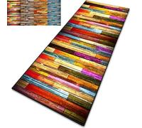Hallway Runner Rug 70 x 205 cm Lightweight, Washable, and Non-Slip Custom Length Narrow Rug Woven Kitchen Floor Mat for Living Room, Bedroom, Kitchen, B