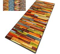 Hallway Runner Rug 80 x 190 cm Lightweight, Washable, and Non-Slip Custom Length Narrow Rug Woven Kitchen Floor Mat for Living Room, Bedroom, Kitchen, D