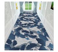 Hallway Runner Rug,Dark Blue Modern Runner Rug Washable Non Skid, 8 5 10 11 12 13 15 20 6 Feet Long, Indoor Hallway Bedroom Office Thin American Style Carpet Floor Mat (Size : 1x3.7m/3.3x12