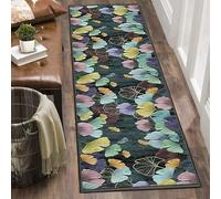 Hallway Runner Rug Long Non Slip Rubber Back Hall Runner Narrow Rugs 80 x 200 cm Washable Kitchen Runner Rug Absorbent Door Runner Mats Corridor Carpet Runners for Hallway Kitchen Entryway Laundry