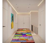 Hallway Runner Rug - Rubber Backed, Water Absorbent, Easy to Clean Mat for Home Office and Kitchen - Stylish and Durable Floor Décor