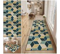 Hallway Runner Rug, Washable Non-slip Carpet Runner Rugs, Modern Indoor Long Floor Runners Printed Geometric Area Rugs, 50 x 400 cm Hall Runner Narrow Rug, Floor Carpet Runners for Kitchen Entryway