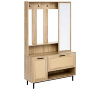 Hallway Set MALENY Light Brown