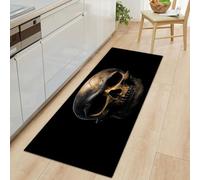 Hallway Skull Vintage Distressed Steampunk Runner Rug 40 x 120 cm, Dark Fantasy Printed Non-slip Carpet Runners - Washable Entrance Kitchen Long Carpet for Living Room Entryway Bathroom Laundry Room