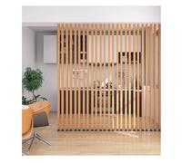 Hallway Stairs Floor to Ceiling,Slat Room Divider Post, Wall Partition Panel for Studio Apartment, Office Dividers Columns,Privacy Screen,Adjustable Base(4 Root,220cm/86.6in/7.21ft)