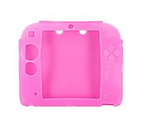 Hallwayee Protective Soft Silicone, Rubber Gel Skin Case Cover Compatible for Nintendo 2DS Pink