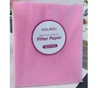 HALMAI 200 Sheets Nail Dust Collector Filter Paper, Disposable Nail Dust Filters for Most Nail Dust Collector Machine, Nail Vacuum for Nail Salon Spa Tech Supplies & Accessories (Pink)