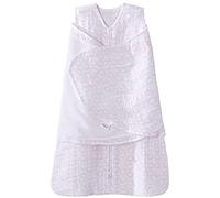 HALO 100% Cotton Muslin Sleepsack Swaddle Wearable Blanket, TOG 1.5, Circles Pink, Newborn, 0-3 Months