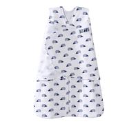 HALO 100% Cotton Sleepsack Swaddle 3-Way Adjustable Wearable Blanket TOG 1.5 Navy Hedgehog Newborn 0-3 Months