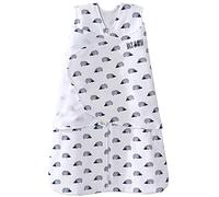 HALO 100% Cotton Sleepsack Swaddle, 3-Way Adjustable Wearable Blanket, TOG 1.5, Navy Hedgehog, Small, 3-6 Months