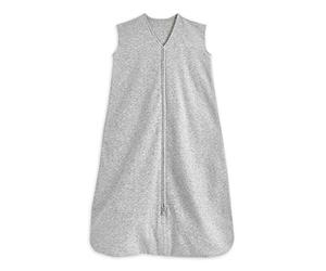 HALO Baby Sleeping Bag | 0.5 TOG SleepSack | 100% Cotton, Heather Grey Sleeping Sack For Newborn Babies | Easy Zip Access Nappy Change | Unisex, Boys & Girls, 18-36 Months