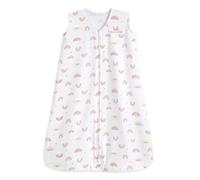HALO Baby Sleeping Bag | 0.5 TOG SleepSack | 100% Cotton, Sunshine Rainbows Sleeping Sack For Newborn Babies | Easy Zip Access Nappy Change | Unisex, Boys & Girls, 0-6 Months