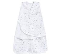 HALO Baby Sleeping Bag Swaddle | 1.5 TOG SleepSack | 100% Cotton, Blue Moons Sleeping Sack For Newborn Babies | Easy Zip Access Nappy Change | Wearable Blanket Grow Bag | Boys & Girls, 0-3 Months