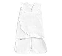 HALO Baby Sleeping Bag Swaddle | 1.5 TOG SleepSack | 100% Cotton, White Sleeping Sack For Newborn Babies | Easy Zip Access Nappy Change | Wearable Blanket Grow Bag | Boys & Girls, 0-3 Months