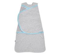 HALO Baby Sleepsack Swaddle Wearable Blanket, 3-Way Adjustable Infant Sleepsack, TOG 1.5, Ideal Temp, Heather Grey/Aqua, Small, 3-6 Months, 13-18 Pounds