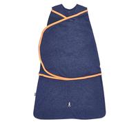 HALO Baby Sleepsack Swaddle Wearable Blanket, 3-Way Adjustable Infant Sleepsack, TOG 1.5, Ideal Temp, Navy/Orange, Small, 3-6 Months, 12-18 Pounds