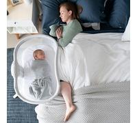 Halo BassiNest Swivel Sleeper 3.0, Bedside Bassinet, Portable Baby Nest, Safe Baby Lounger, Grey