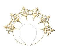 Halo Crown Headband Halo Goddess Crown Tiaras Wedding Headband Halloween Costume Headpiece Headdress for Cosplay Party Supplies