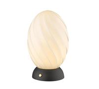 Halo Design Twist Oval Table Lamp Opal/ Black