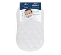 HALO DreamWeave Breathable Mesh BassiNest Mattress Replacement Pad - 100% Machine Washable Cover - Hypoallergenic, Non-Toxic Materials - 30” x 18” x 1.3”