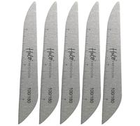 Halo Elite Precision Zebra Nail Files 100/180 Grit (Pack of 5)