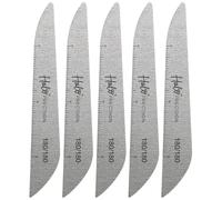 Halo Elite Precision Zebra Nail Files 180/180 Grit (Pack of 5)