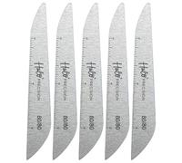 Halo Elite Precision Zebra Nail Files 80/80 Grit (Pack of 5)