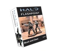 mantic Halo: Flashpoint Buck and Dare Expansion Pack | UNSC Character Expansion for Halo Miniatures Game | Hero Units and Game Cards