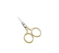 HALO FORGE 2.5" Mini Craft Scissors - Small Sewing Scissors with Precision Blades, Fine Tip for Yarn, Tiny Thread & Needlework, Paper Cutting, Ergonomic Gold Design, Large Finger Holes