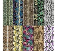 Halo Gel Nails - Create - Nail Foils - Snakeskin (Pack Of 10) (NA805)