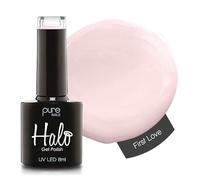 Halo Gel Polish 8ml - First Love. UV/LED Gel Nail Polish, Long Lasting & Easy To Apply. Soak Off Gel Polish, Nail Art Colours For Manicure & Pedicure. Gel Polish For Professional & Home Use.