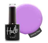 Halo Gel Polish 8ml - Groovy Chick. UV/LED Gel Nail Polish, Long Lasting & Easy To Apply. Nail Art Colours For Manicure & Pedicure. Gel Polish For Professional & Home Use.