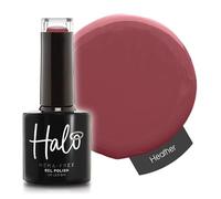 Halo Gel Polish 8ml - Heather. UV/LED Gel Nail Polish, Long Lasting & Easy To Apply. Nail Art Colours For Manicure & Pedicure. Gel Polish For Professional & Home Use.