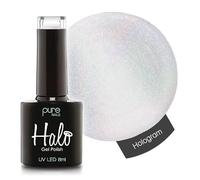 Halo Gel Polish 8ml - Hologram. UV/LED Gel Nail Polish, Long Lasting & Easy To Apply. Nail Art Colours For Manicure & Pedicure. Gel Polish For Professional & Home Use.