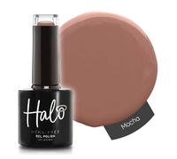 Halo Gel Polish 8ml - Mocha. UV/LED Gel Nail Polish, Long Lasting & Easy To Apply. Nail Art Colours For Manicure & Pedicure. Gel Polish For Professional & Home Use.