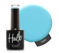 Halo Gel Polish 8ml - Oasis. UV/LED Gel Nail Polish, Long Lasting & Easy To Apply. Nail Art Colours For Manicure & Pedicure. Gel Polish For Professional & Home Use.