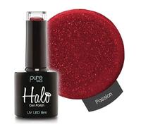 Halo Gel Polish 8ml - Passion. UV/LED Gel Nail Polish, Long Lasting & Easy To Apply. Nail Art Colours For Manicure & Pedicure. Gel Polish For Professional & Home Use.
