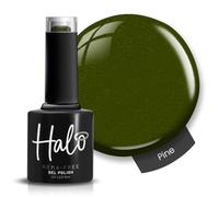 Halo Gel Polish 8ml - Pine. UV/LED Gel Nail Polish, Long Lasting & Easy To Apply. Nail Art Colours For Manicure & Pedicure. Gel Polish For Professional & Home Use.