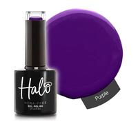 Halo Gel Polish 8ml - Purple. UV/LED Gel Nail Polish, Long Lasting & Easy To Apply. Nail Art Colours For Manicure & Pedicure. Gel Polish For Professional & Home Use.