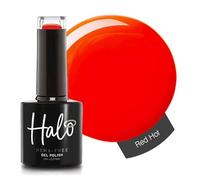 Halo Gel Polish 8ml - Red Hot. UV/LED Gel Nail Polish, Long Lasting & Easy To Apply. Nail Art Colours For Manicure & Pedicure. Gel Polish For Professional & Home Use.