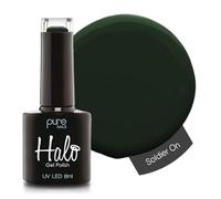 Halo Gel Polish 8ml - Soldier On. UV/LED Gel Nail Polish, Long Lasting & Easy To Apply. Nail Art Colours For Manicure & Pedicure. Gel Polish For Professional & Home Use.
