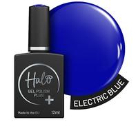 Halo Gel Polish Plus 12ml - Electric Blue. UV/LED Gel Nail Polish, Long Lasting & Easy To Apply. Nail Art Colours For Manicure & Pedicure. Hema Free Gel Polish For Professional & Home Use.