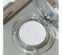Halo Glow Shimmer Single Eyeshadow - Crystal Pearl Luminous Eye Shadow Powder with Glass Sparkle, Smooth Blendable Texture for Eyes, Inner Corner & Face Highlight, Portable Compact (01#Halo Glow)
