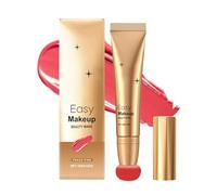 Halo Glow Stick - Natural Shimmer Beauty Support, Long Lasting Highlighter Tape, Double Function Contour Wand, Velvet Accessory Case Blush Fluid | for Daily Face Highlighting and Evening