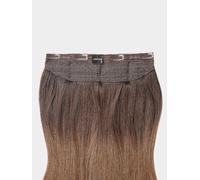 Halo hair extensions - luxury Quality 14 Inch - T4/17 ombre dark chestnut & medium brown
