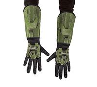 Halo Infinite Master Chief Gauntlets, Kids Costume Accessories, Child Size Video Game Inspired Cloth Gloves with Attached Gauntlet